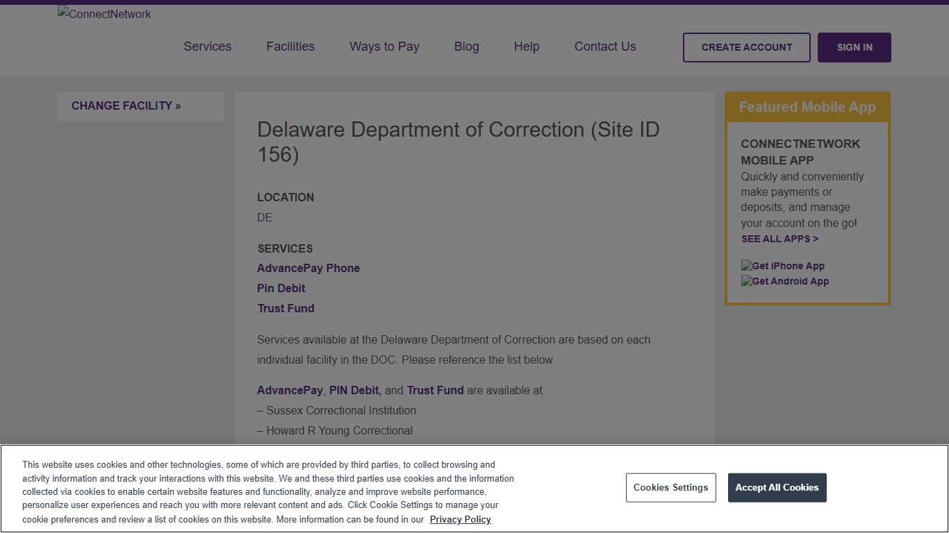 Delaware Department of Correction | ConnectNetwork