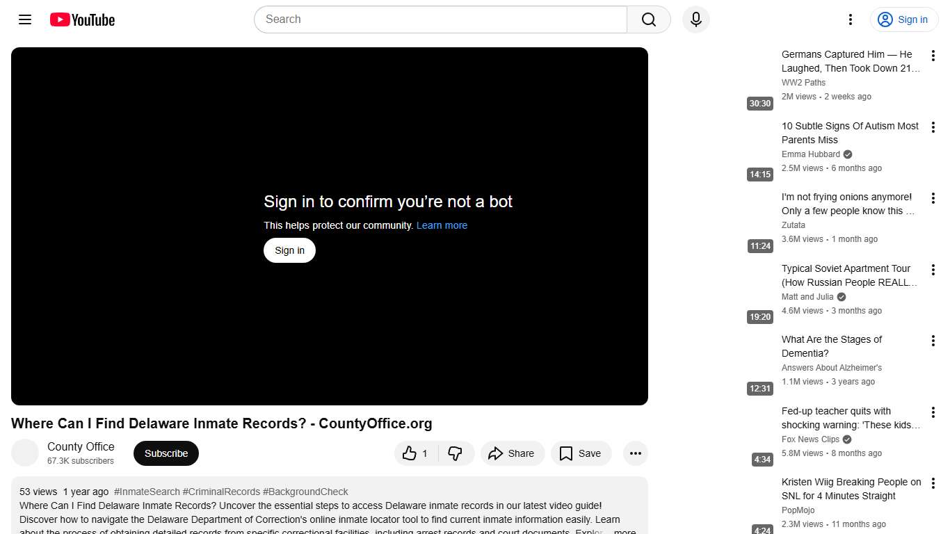 Where Can I Find Delaware Inmate Records? - CountyOffice.org - YouTube